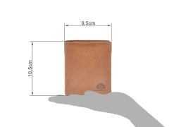 Geldbörse Leder 9x10cm mit RFID Schutz...