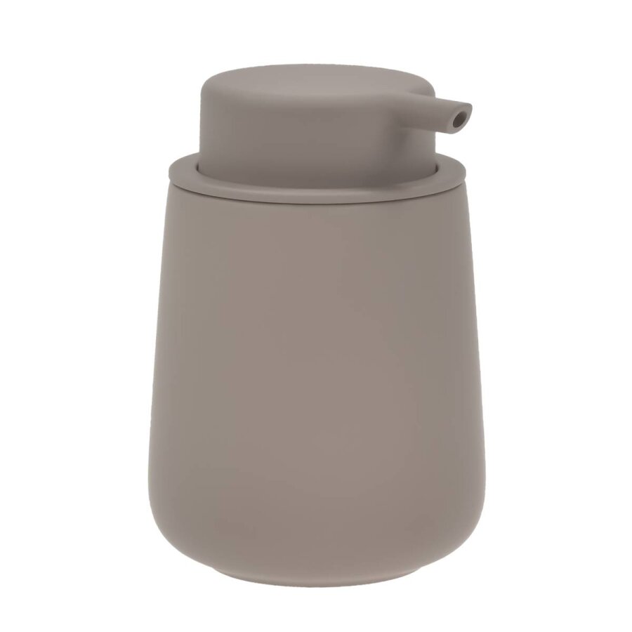 Zone Seifenspender Nova One Porzellan 250Ml 8X12cm | Denmark Matt Soft-Touch Taupe Seifendosierer Pumpseifenspender Für Bad Und Küche.
