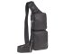 Crossbody Bag Leder 24x43cm &quot;Basic&quot; schwarz