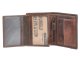 Portemonnaie Leder 8x10cm &quot;Rugged&quot; teak brown