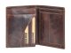 Portemonnaie Leder 10x12cm &quot;Rugged&quot; teak brown