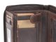Portemonnaie Leder 10x12cm mit Rei&szlig;verschluss &quot;Rugged&quot; teak brown
