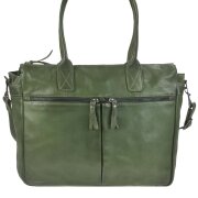 Bear Design Shopper Damen Leder Notebookfach Callisto...