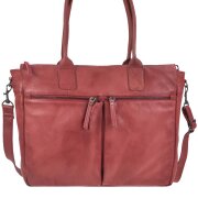 Bear Design Shopper Damen Leder Notebookfach Callisto...