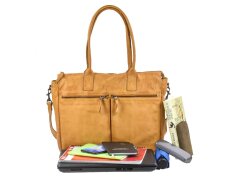 Bear Design Shopper Damen Leder Notebookfach Callisto...