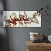 Acryl Pouring Bild 70x30cm "Sepia Flow" Unikat