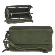 Handytasche zum Umhängen Leder mit Geldbörse...