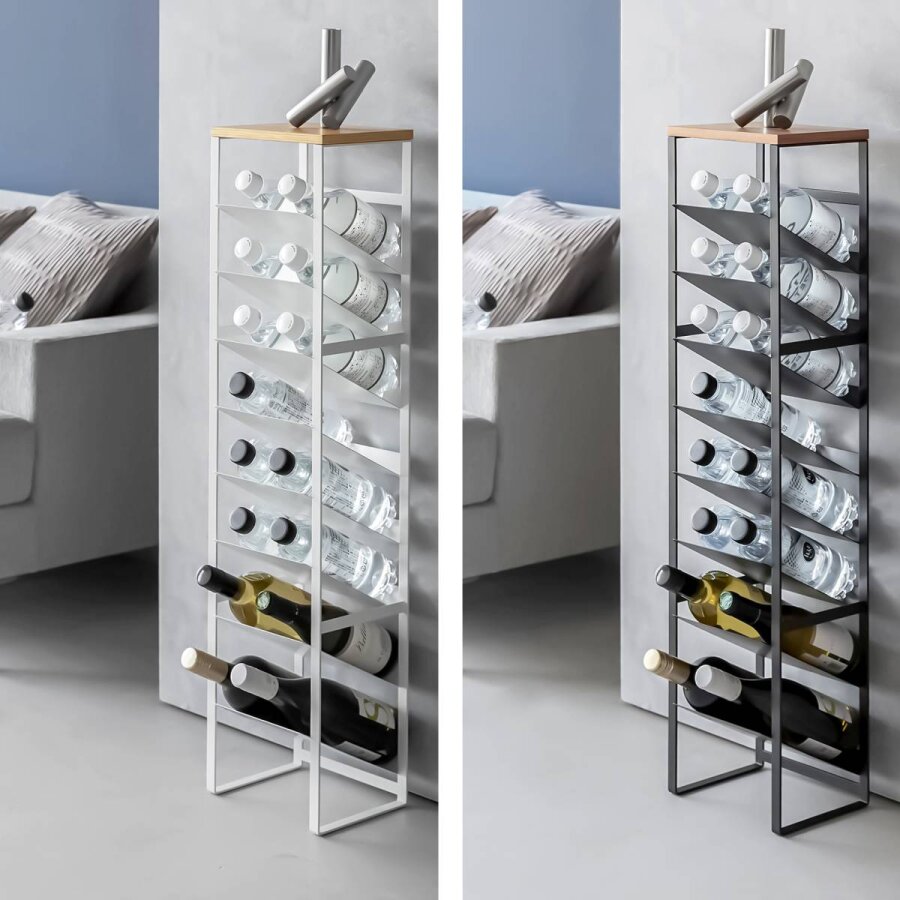 Flaschenregal 8 Etagen schräg Tower – Metall