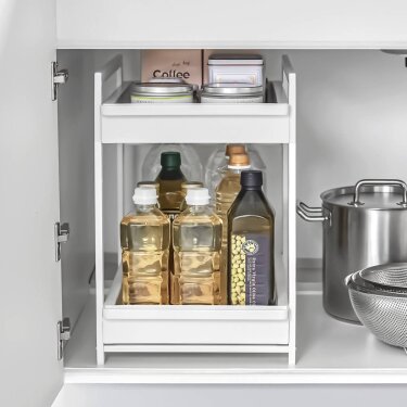 Insma Küchenregal, 2-tlg., 2er-Set Ausziehkörbe für Küchenschränke, Groß, Stabil & Praktisch Insma Küchenregal, 2-tlg., 2er-Set Ausziehkörbe für Küchenschränke, Groß, Stabil & Praktisch