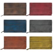 Greenburry Geldbörse Leder Damen-Langbörse...