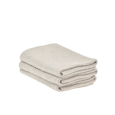 Geschirr-Spültücher mikroplastikfrei Baumwolle warm grey 27x27cm