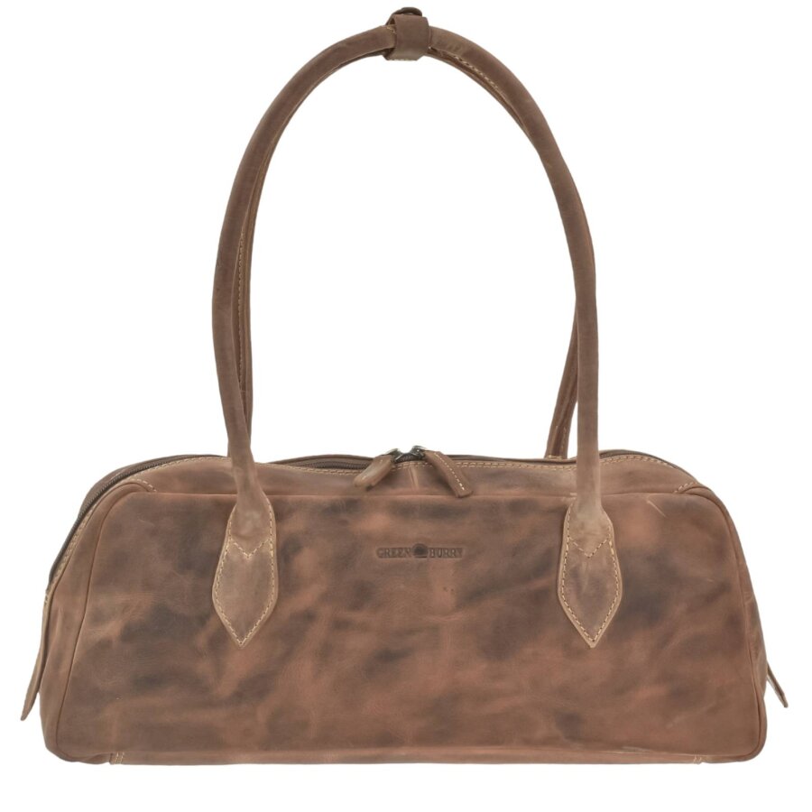 East West Bag Leder antik braun | Greenburry Vintage Damen Handtasche 1448-25