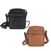 Umhängetasche Leder 19x21cm "Fiorentina"