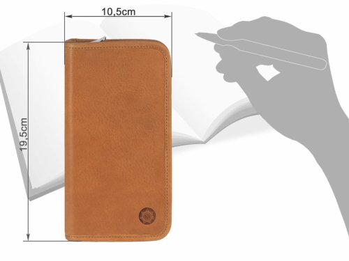 Sonnenleder Federmäppchen NOLTE – Echtes Leder Mit 4 Füllerschlaufen Für Schule & Büro