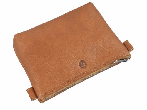 Sonnenleder Kosmetiktasche – Innentasche Mit Reißverschluss, Natur, Ca. 16x10 Cm – Für Stifte, Schminke & Mehr