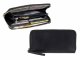 Portemonnaie Leder 19x10cm mit 12 Kartenf&auml;chern &quot;Classic Premium&quot; schwarz