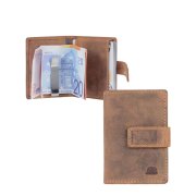 Karten Portemonnaie Leder mit Geldklammer...