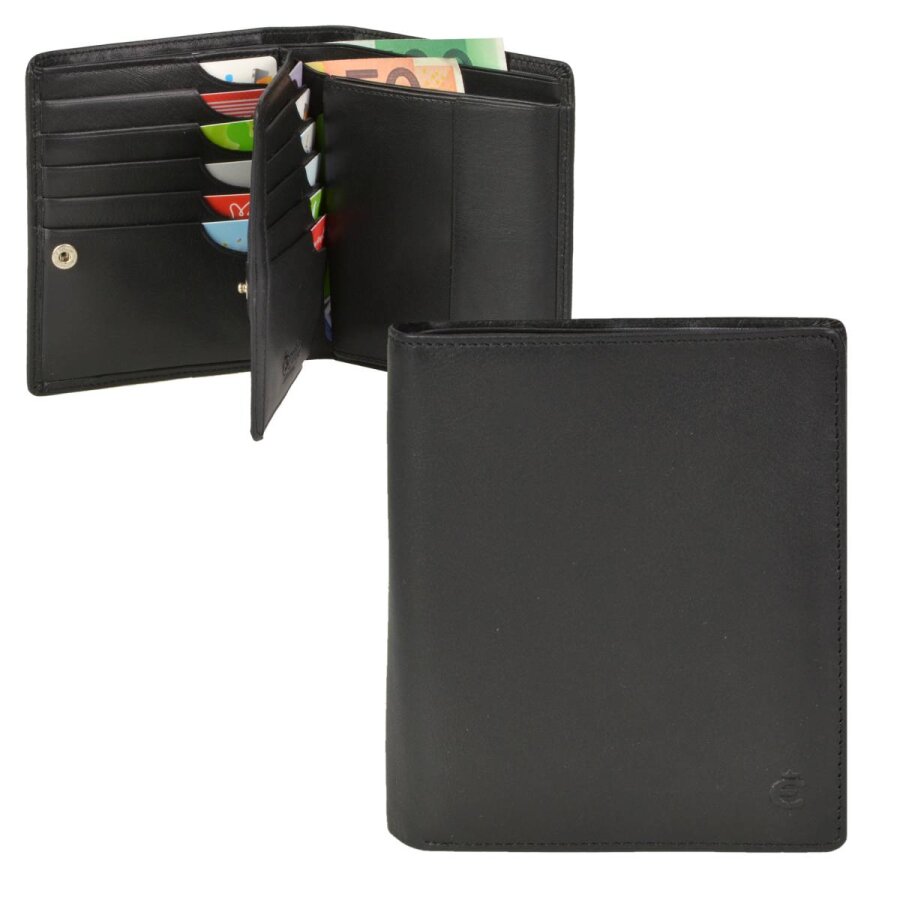 Esquire, Herren, Portemonnaie, Logo Billfold Wallet, Schwarz - Bild 2