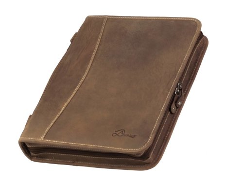 Schreibmappe Leder A4 mit 20mm Ringmechanik  