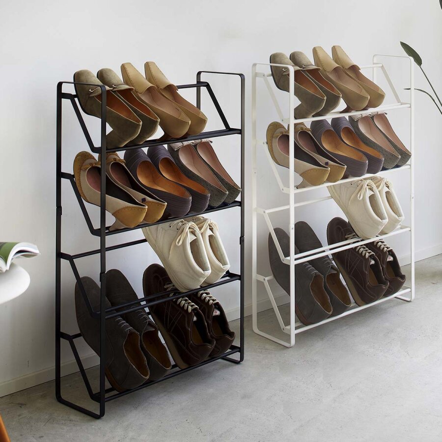 Schuhregal schmal 4 Etagen freistehend 53x17cm