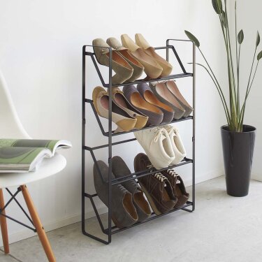 Schuhregal schmal 4 Etagen freistehend 53x17cm