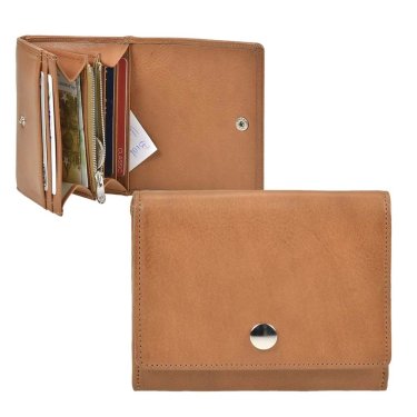 Geldbörse Leder 11x9cm "Seeve" natur