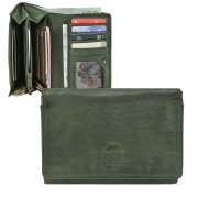 Portemonnaie Leder 13x9cm "Lieke" grün