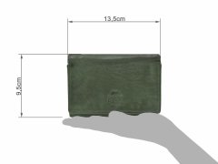 Portemonnaie Leder 13x9cm "Lieke" grün
