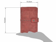 Portemonnaie Leder 10x15cm "Sanne" rot