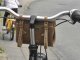 Fahrradtasche Leder  20x16cm &quot;Vintage&quot; antikbraun