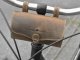 Fahrradtasche Leder  17x10cm &quot;Vintage&quot; antikbraun