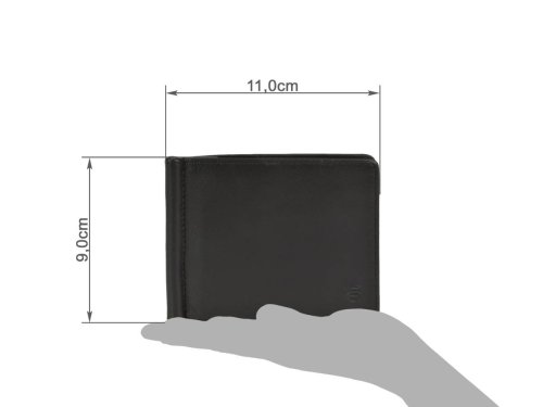 Dollarclip Leder 11x9cm ohne Münzfach 