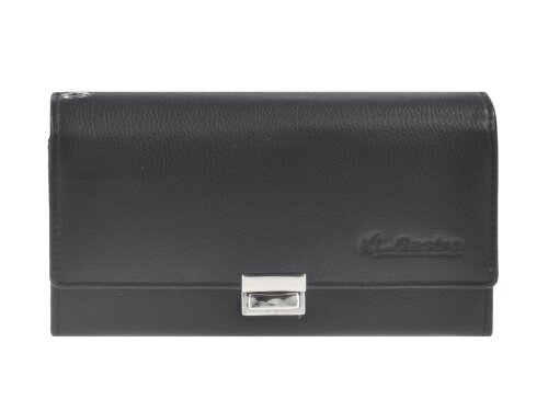 Kellnerportemonnaie Set 8 Scheinfächer Leder schwarz