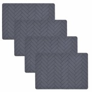Tischset Silikon 33x48cm 4er Set "Tiles" grey...