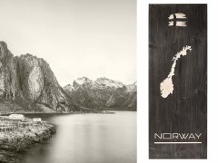 Holz-Wandbild SKANDINAVIEN Norway
