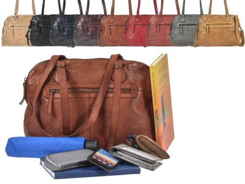 Bear Umhängetasche Shopper Damen Leder 33x25cm 