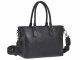 Shopper Leder 34x21cm &quot;Pure Black&quot; schwarz