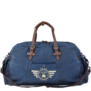 Reisetasche Canvas 65x32cm "Aviator Blue Edition" blau