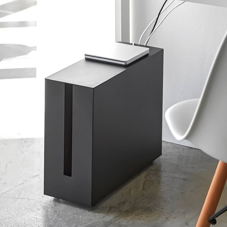 Schwarz Kabelbox Mit Rollen L15 Cm - Tower - Bild 4