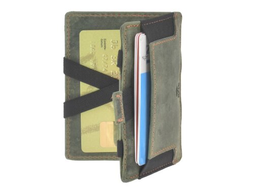 Magic Wallet Portemonnaie Leder 10x7cm mit Münzfach  