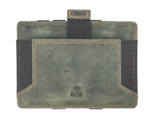 Magic Wallet Portemonnaie Leder 10x7cm mit Münzfach  