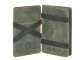Magic Wallet Portemonnaie Leder 10x7cm mit M&uuml;nzfach &quot;Vintage&quot; bottle green